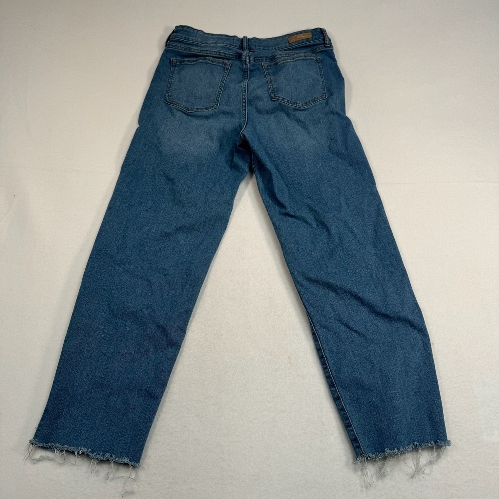 Social Standard Jeans Womens Sz 12/31 Light Blue Slim Straight High Rise Stretch - Picture 3 of 16